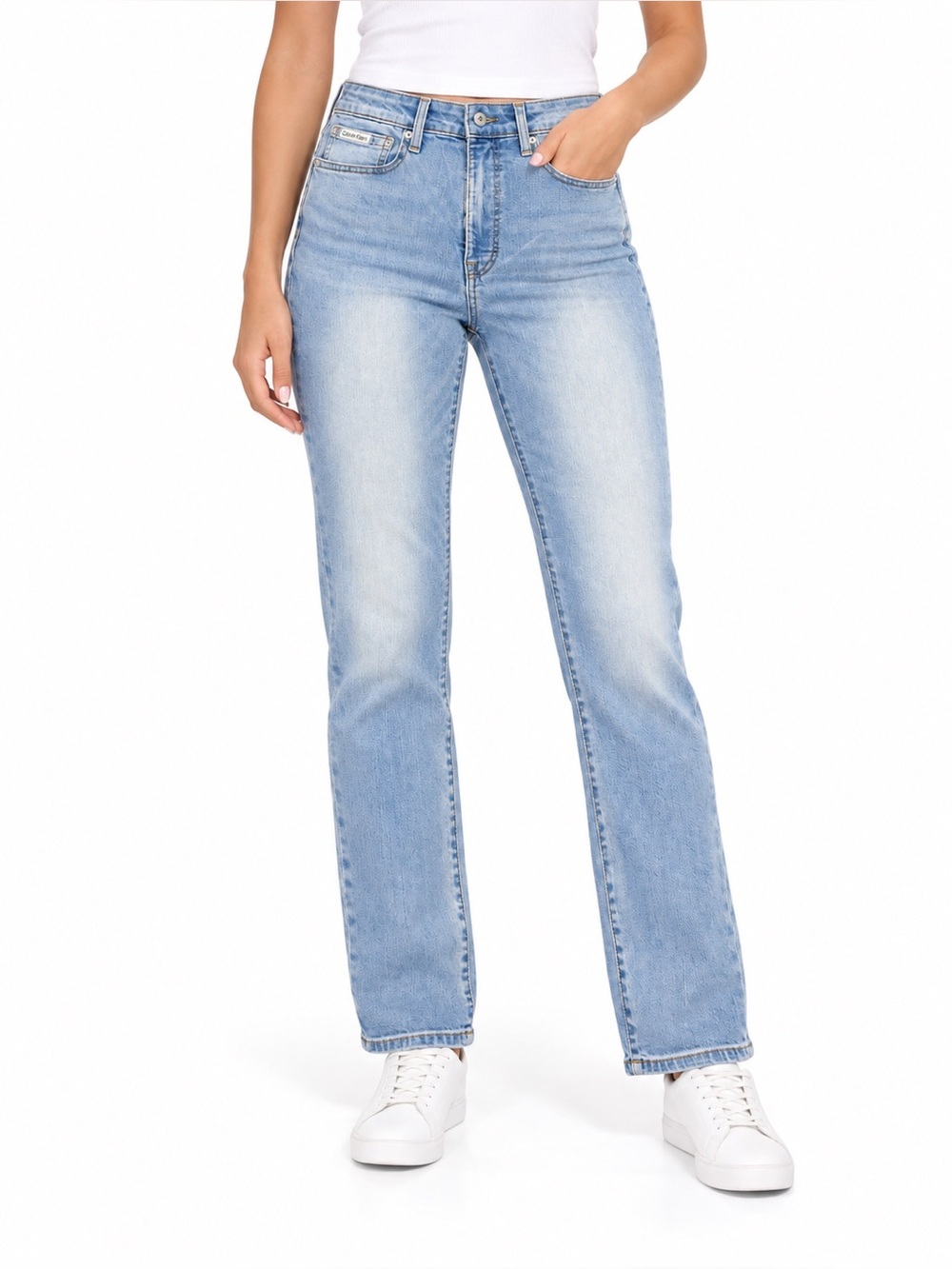 Calvin Klein Light Blue Straight Leg Jeans